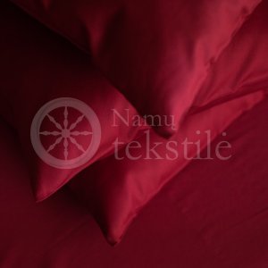 Satin pillowcase 40x60 (burgundy)